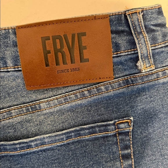 Frye Denim - Frye Y2K High Waist Dk Blue Wash Relaxed Straight Leg 1990s Retro Cinch Waist 10